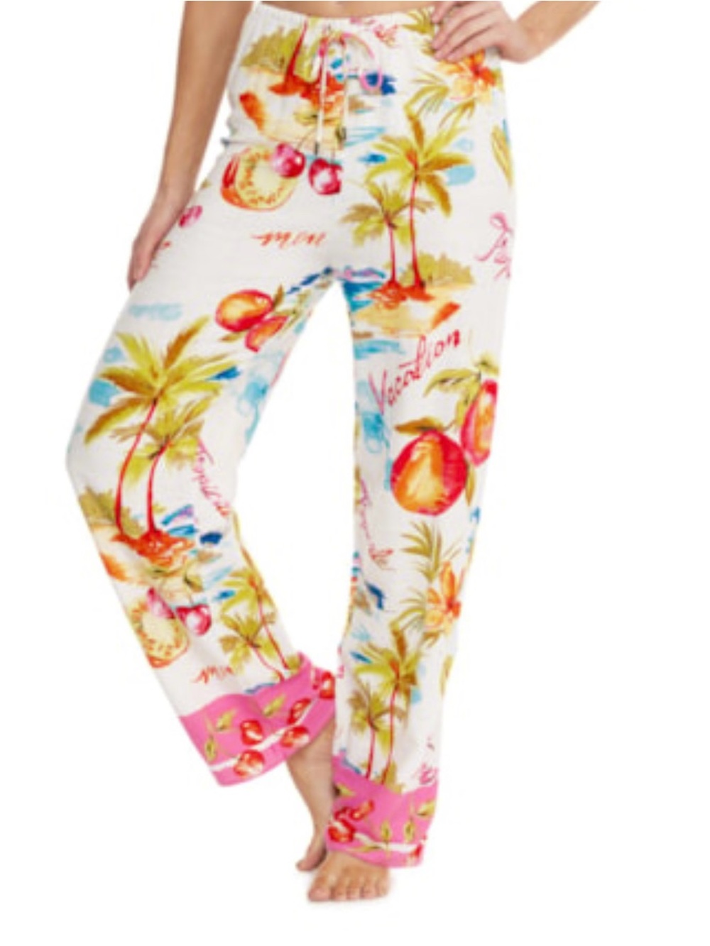 Label of Love Tropical Vacation Pants Sz Medium